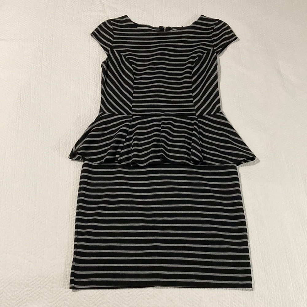 Super cute mini dress with peplum